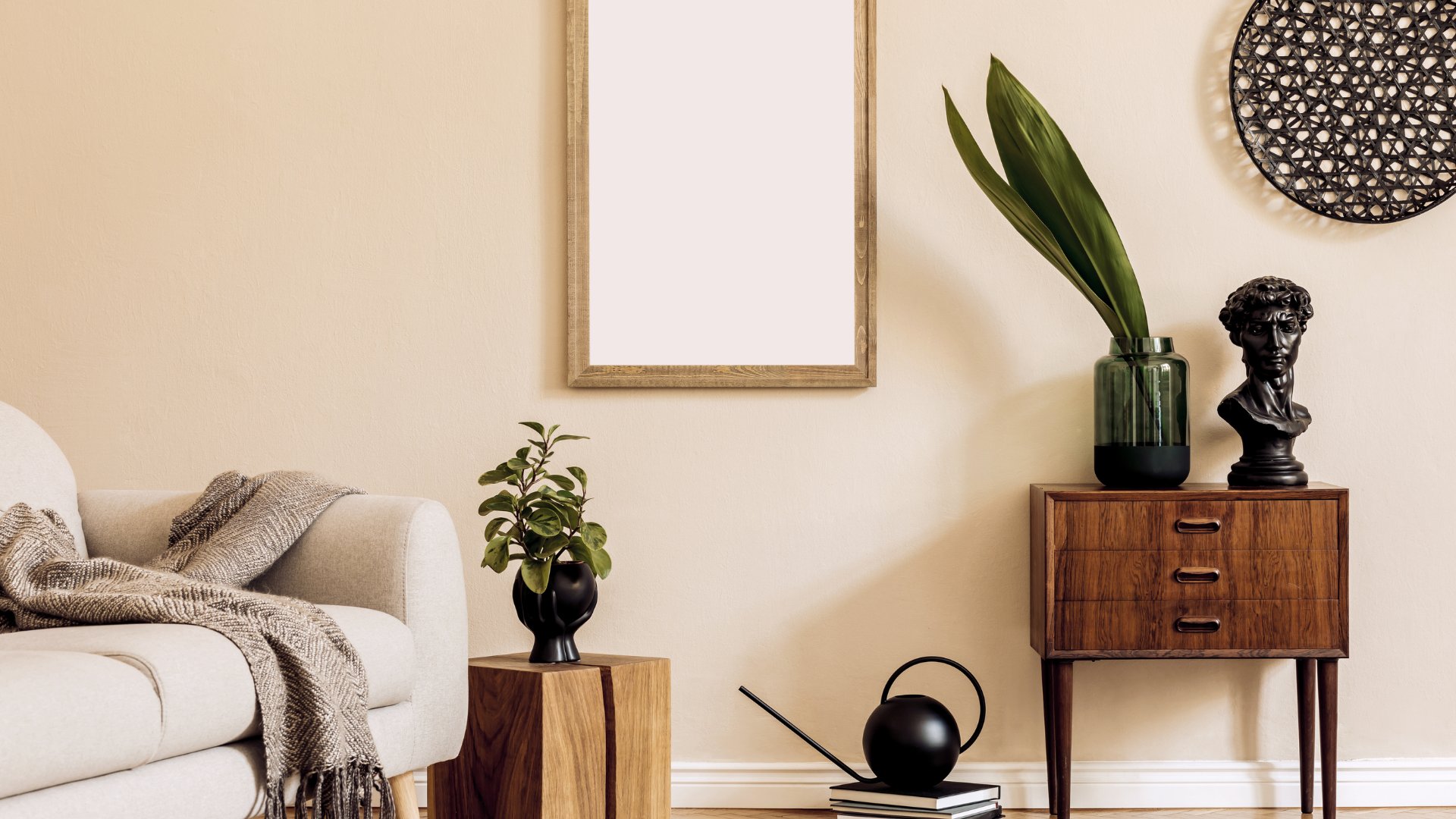 Staged living room